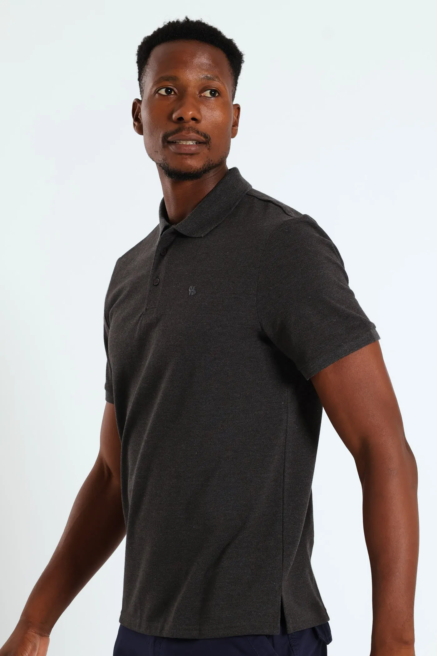 Basic Regular Fit Golfer - Charcoal Melange sold by Edgars product image thumbnail 2