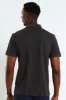 Basic Regular Fit Golfer - Charcoal Melange sold by Edgars