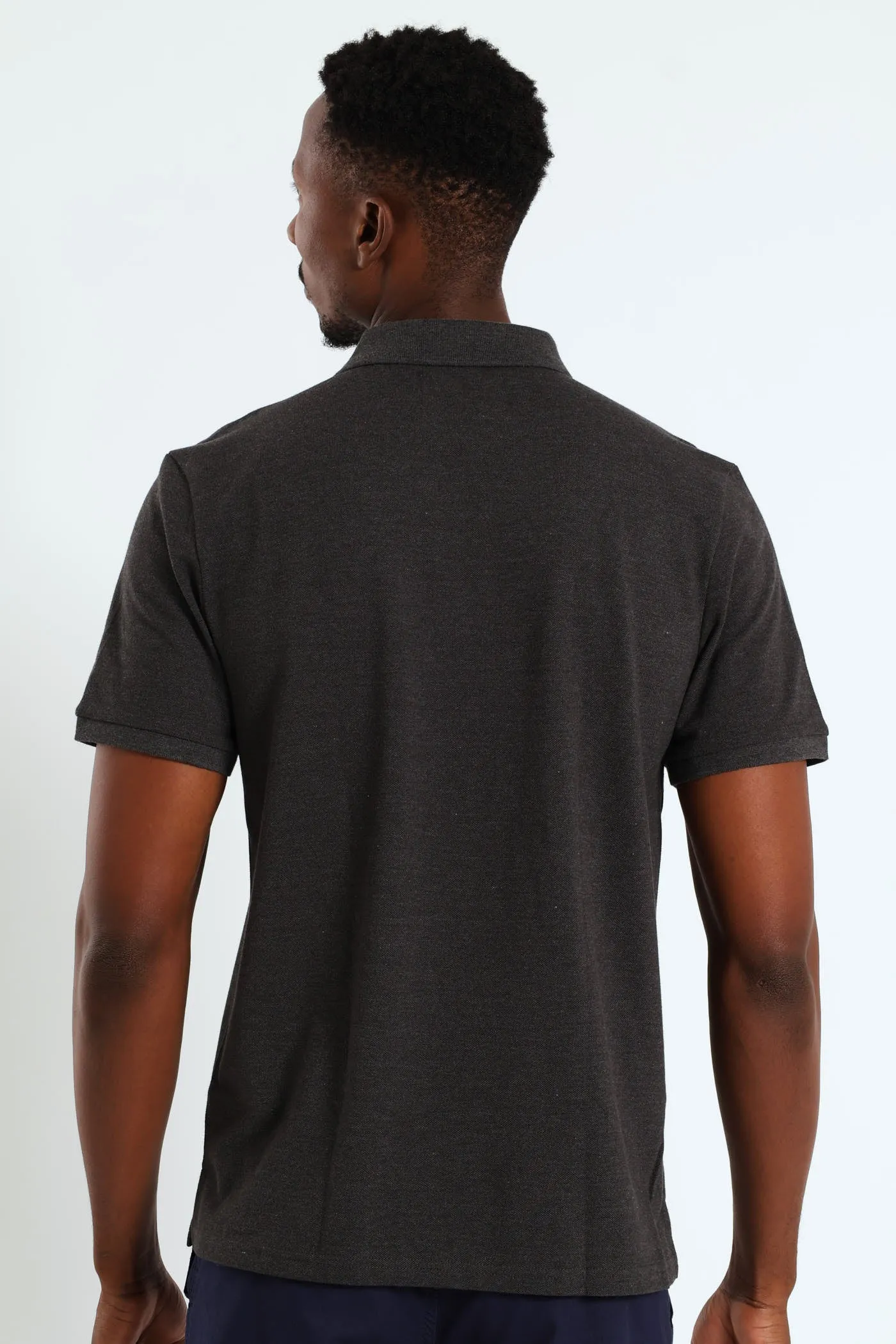 Basic Regular Fit Golfer - Charcoal Melange sold by Edgars product image thumbnail 3