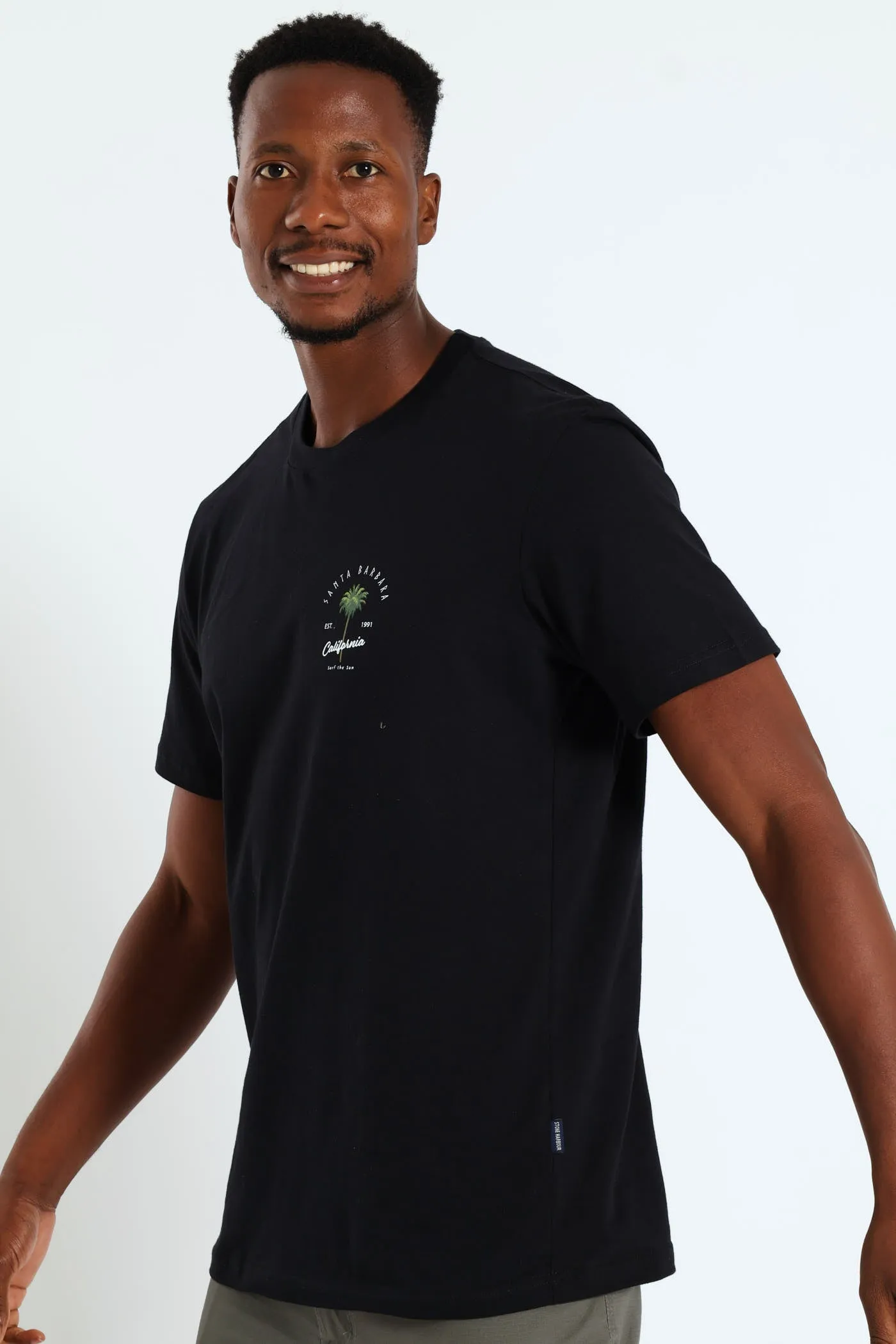 Santa Barbara Front & Back Print Tee - Black sold by Edgars product image thumbnail 3