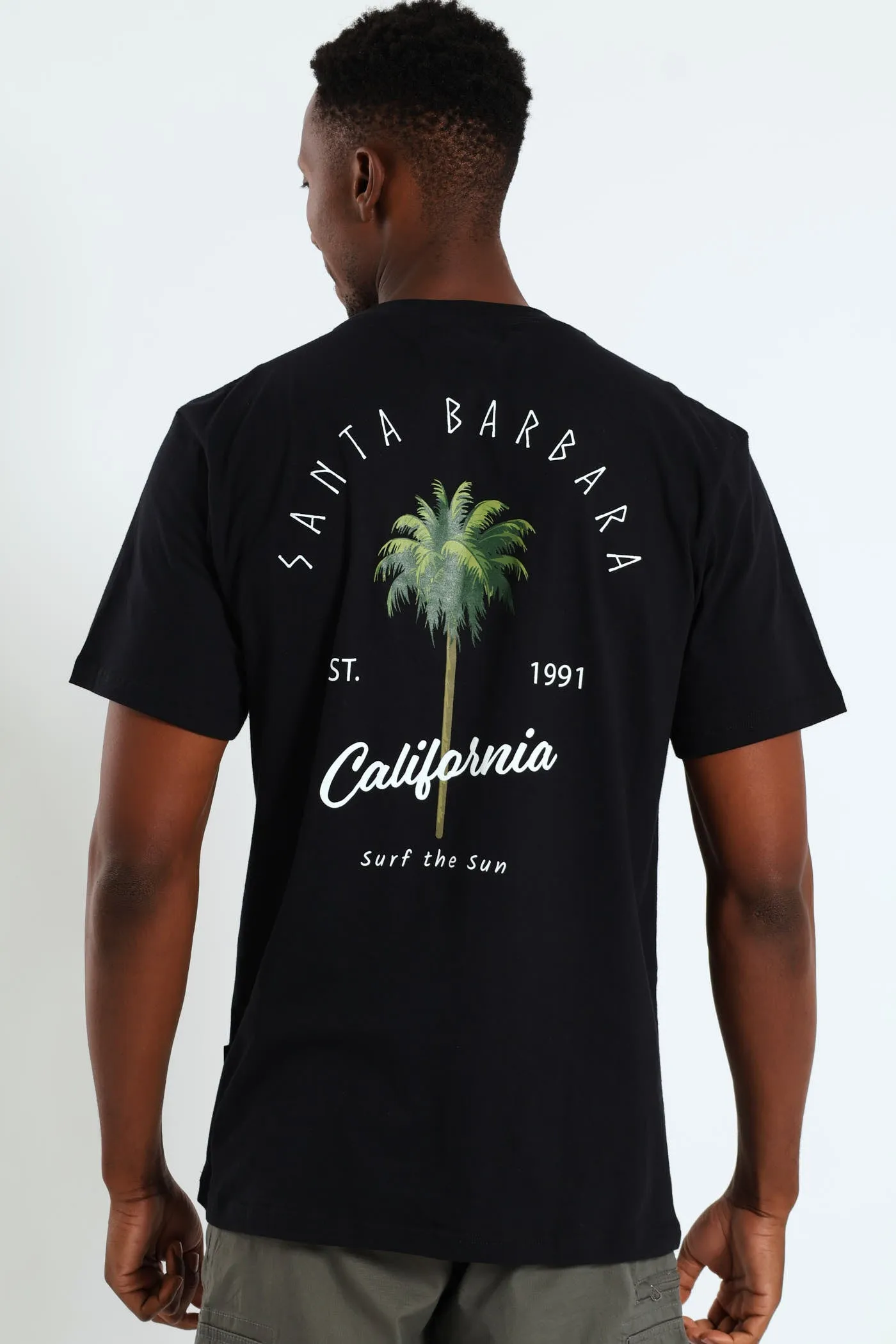 Santa Barbara Front & Back Print Tee - Black sold by Edgars product image thumbnail 2
