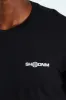 Stone Denim Front & Back Print Tee - Black sold by Edgars 