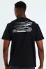 Stone Denim Front & Back Print Tee - Black sold by Edgars 