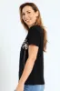 Painted Floral Tee - Black sold by Edgars