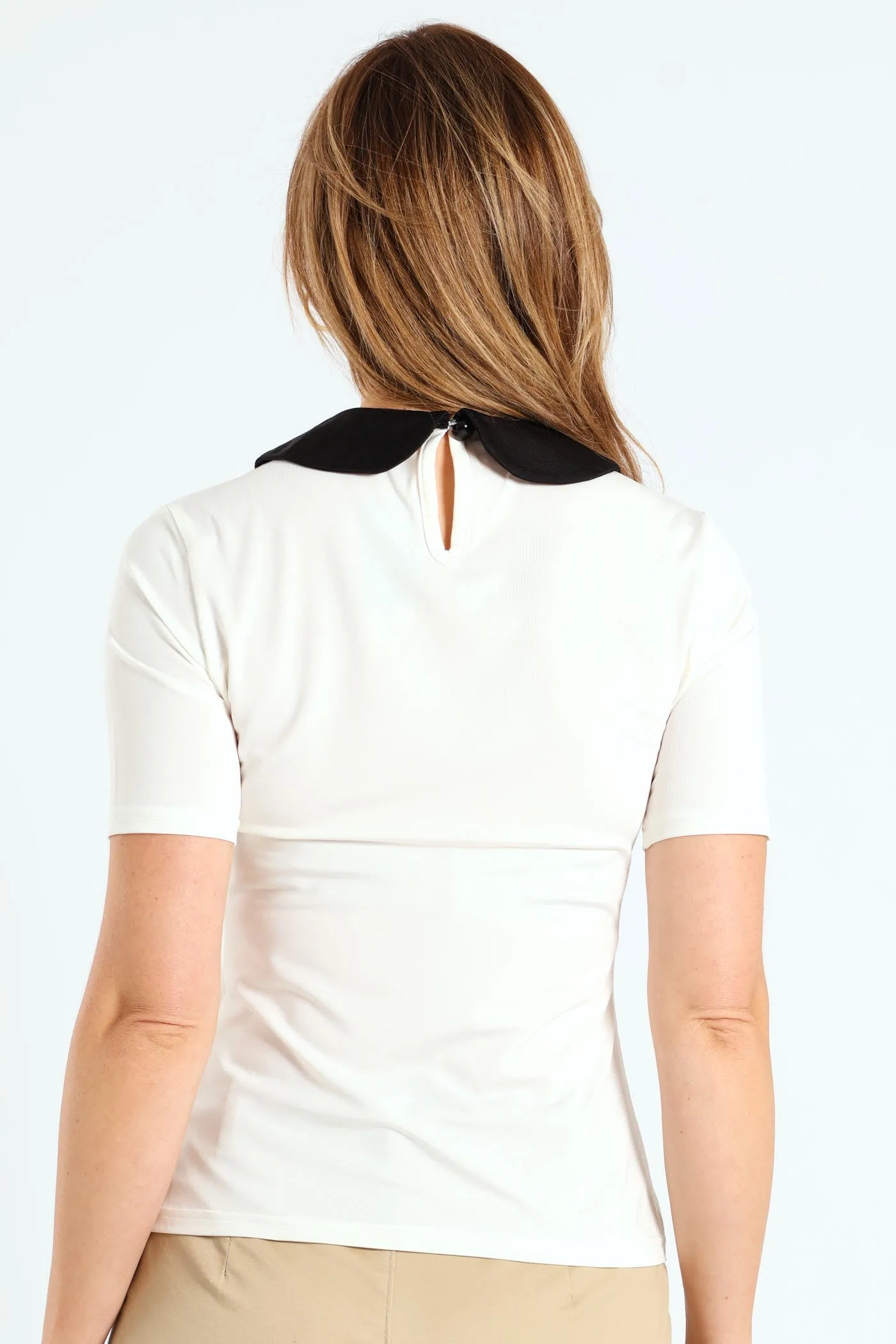 Peter Pan Tie Up Blouse - Cream sold by Edgars product image thumbnail 3