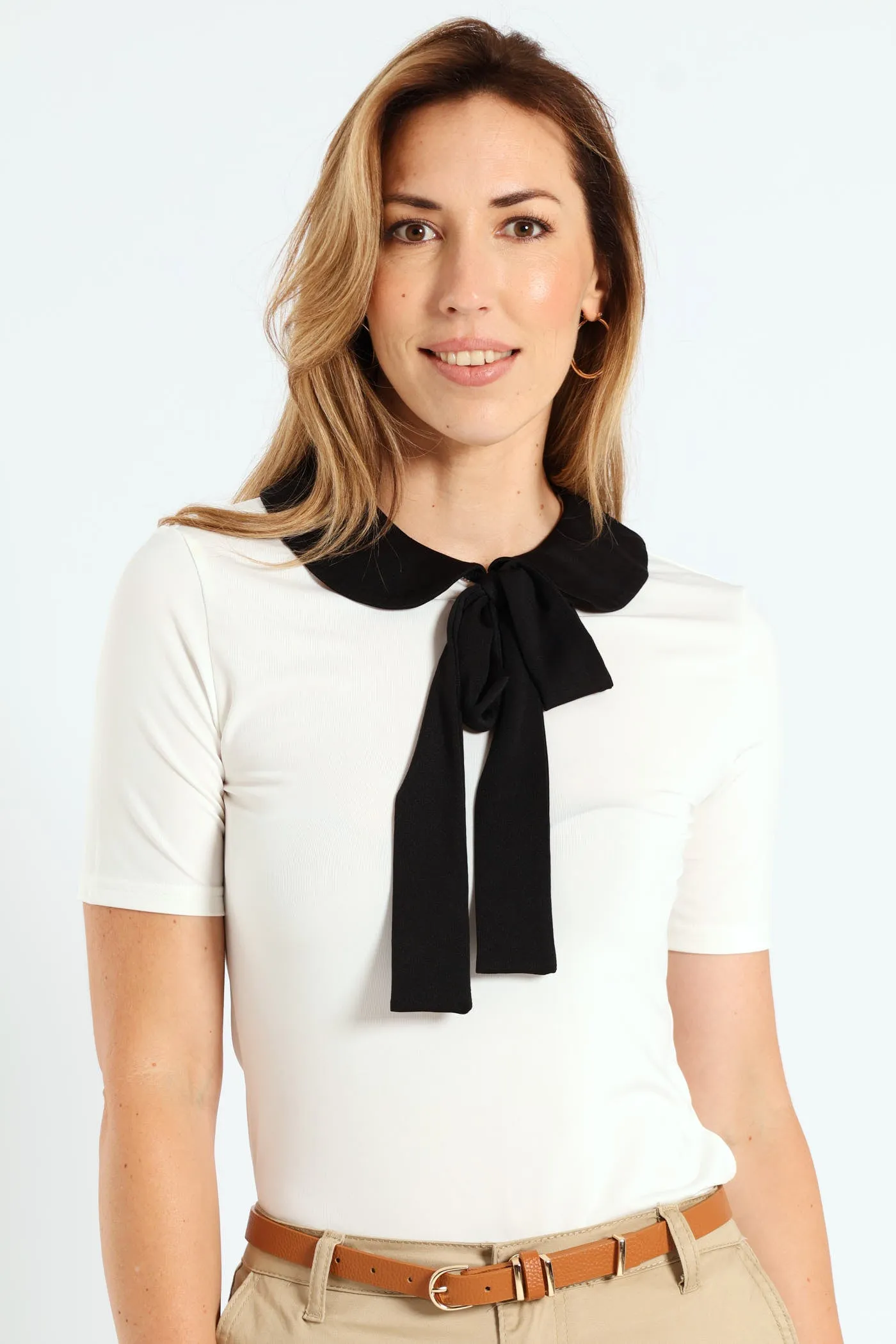 Peter Pan Tie Up Blouse - Cream sold by Edgars product image thumbnail 2