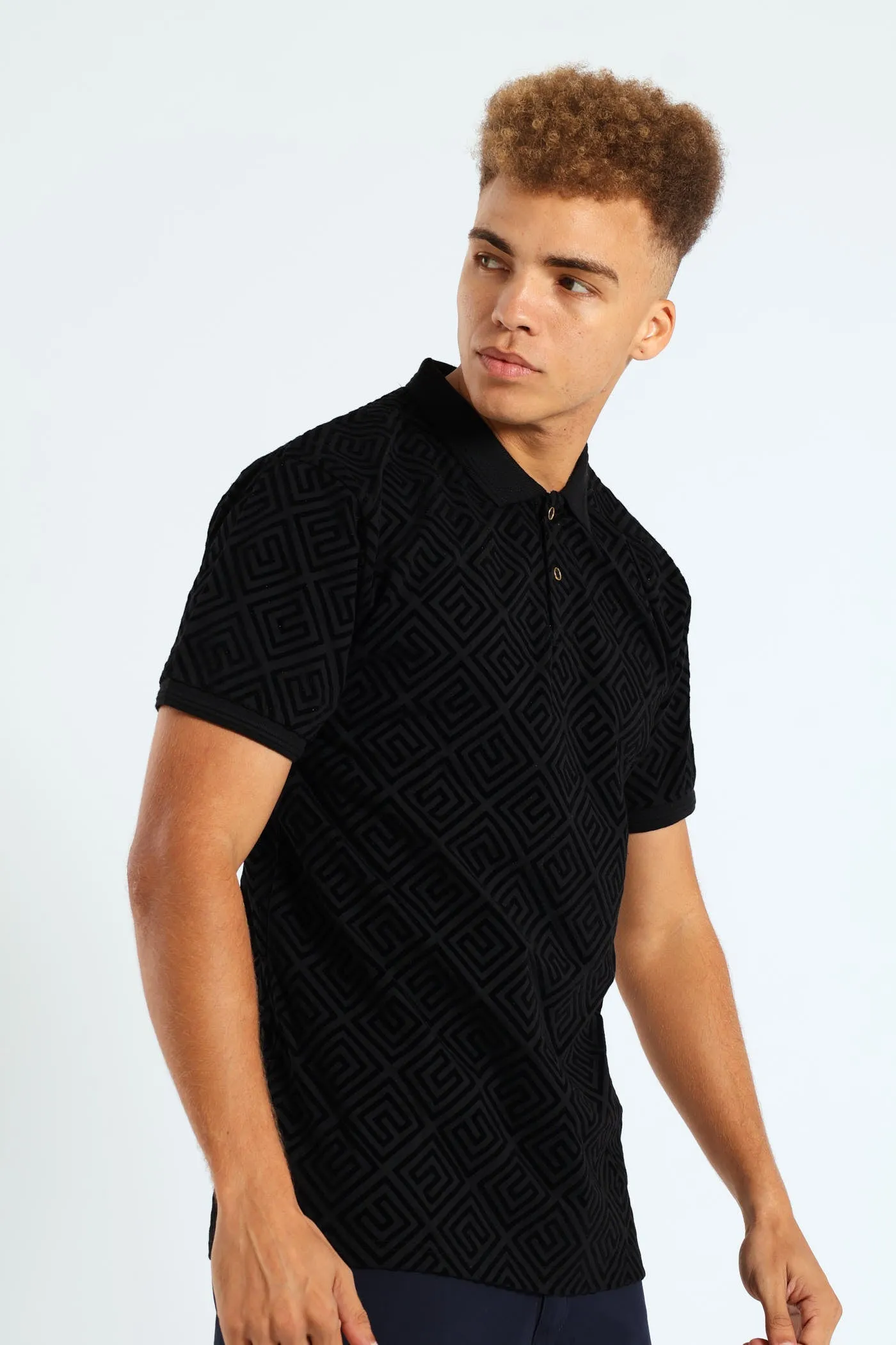 Flocked Collar Golfer - Black sold by Edgars product image thumbnail 2