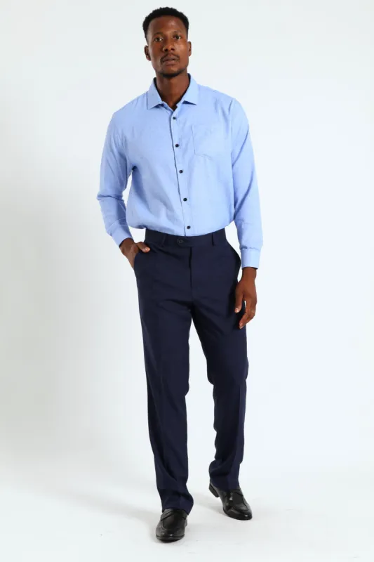 3 Spot Textured Shirt - Blue sold by Edgars