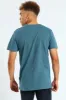 Short Sleeve Basic Print Tee - Dark Blue sold by Edgars