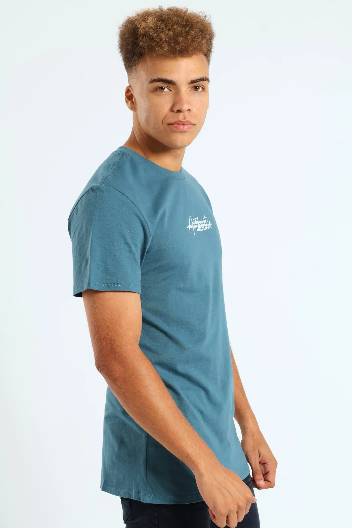 Short Sleeve Basic Print Tee - Dark Blue sold by Edgars product image thumbnail 3