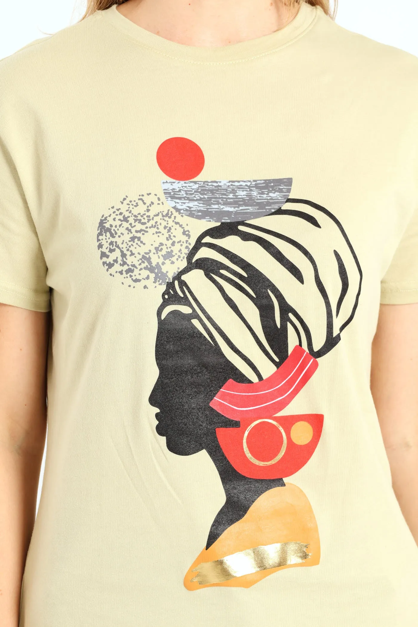 Profile Head Wrap With Bowl Tee - Khaki Mist Green sold by Edgars product image thumbnail 4