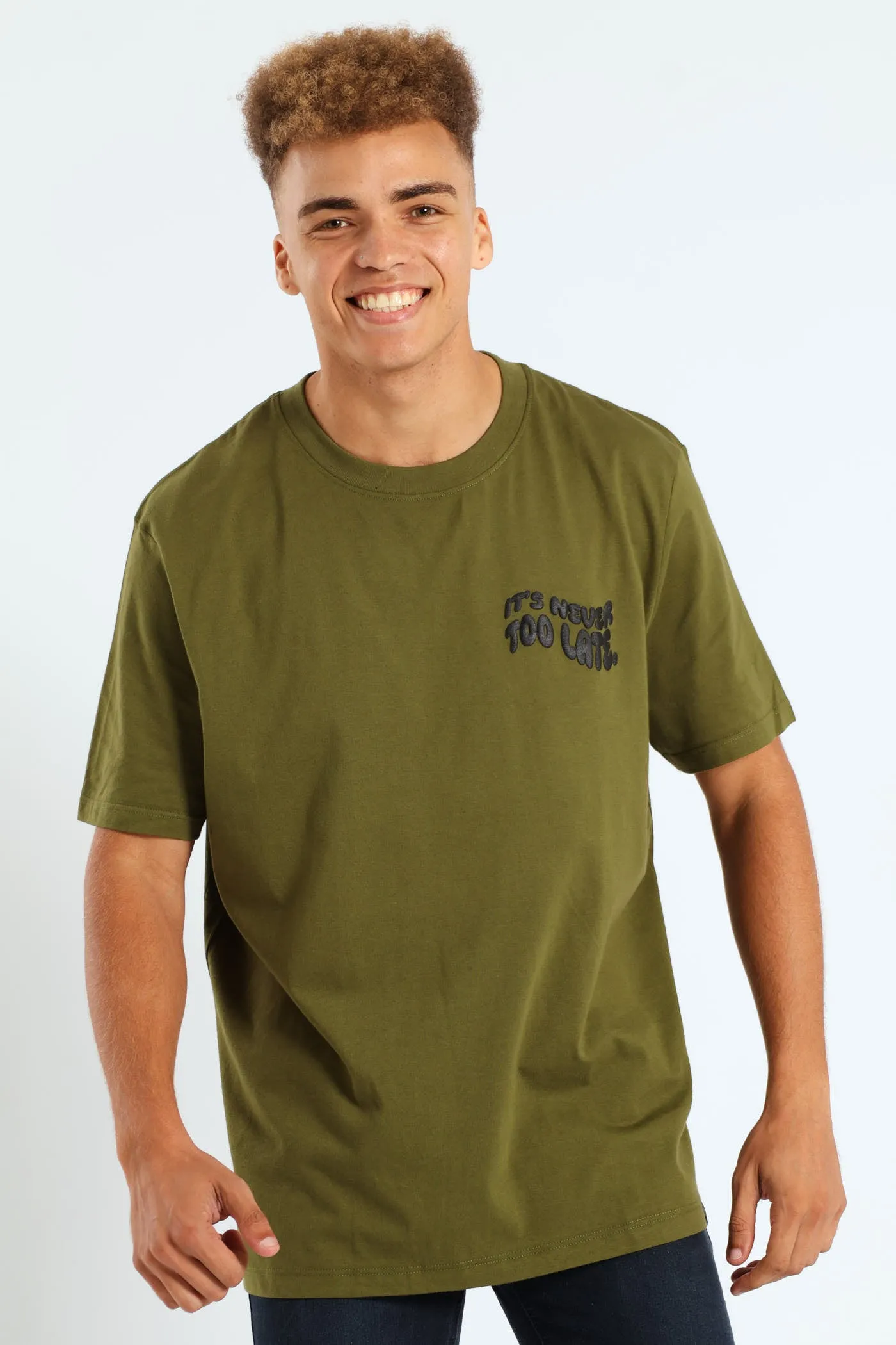 Good Things Print Tee - Light Fatigue sold by Edgars product image thumbnail 2