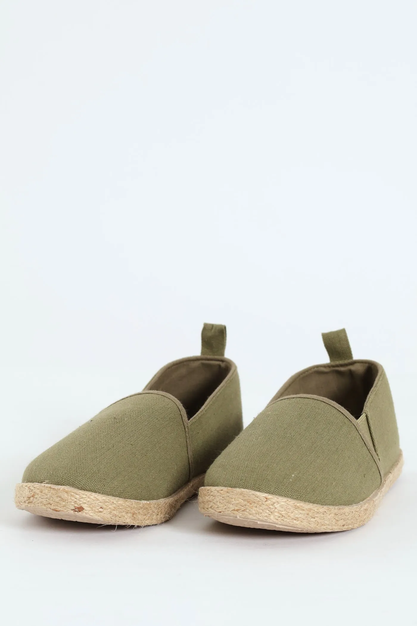 Boys Espadrille Slip On - Olive sold by Edgars