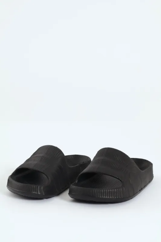 Boys 3D Moulded Slide - Black sold by Edgars