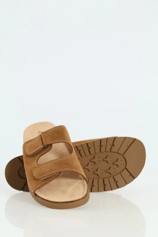 Boys Top-Stitched Health Sandal - Tan sold by Edgars