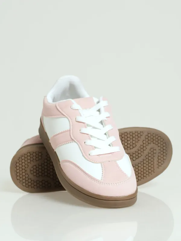 Girls Gum Sole Sneaker - Pink sold by Edgars