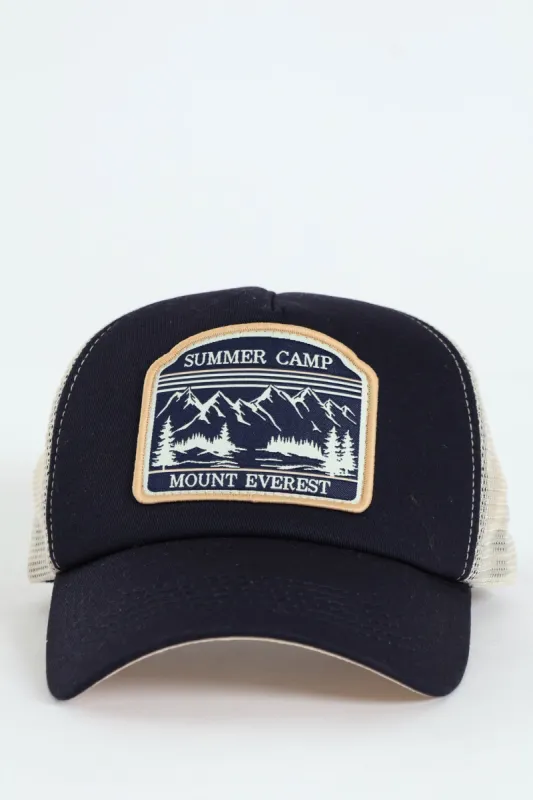 Trucker Applique Cap - Navy sold by Edgars