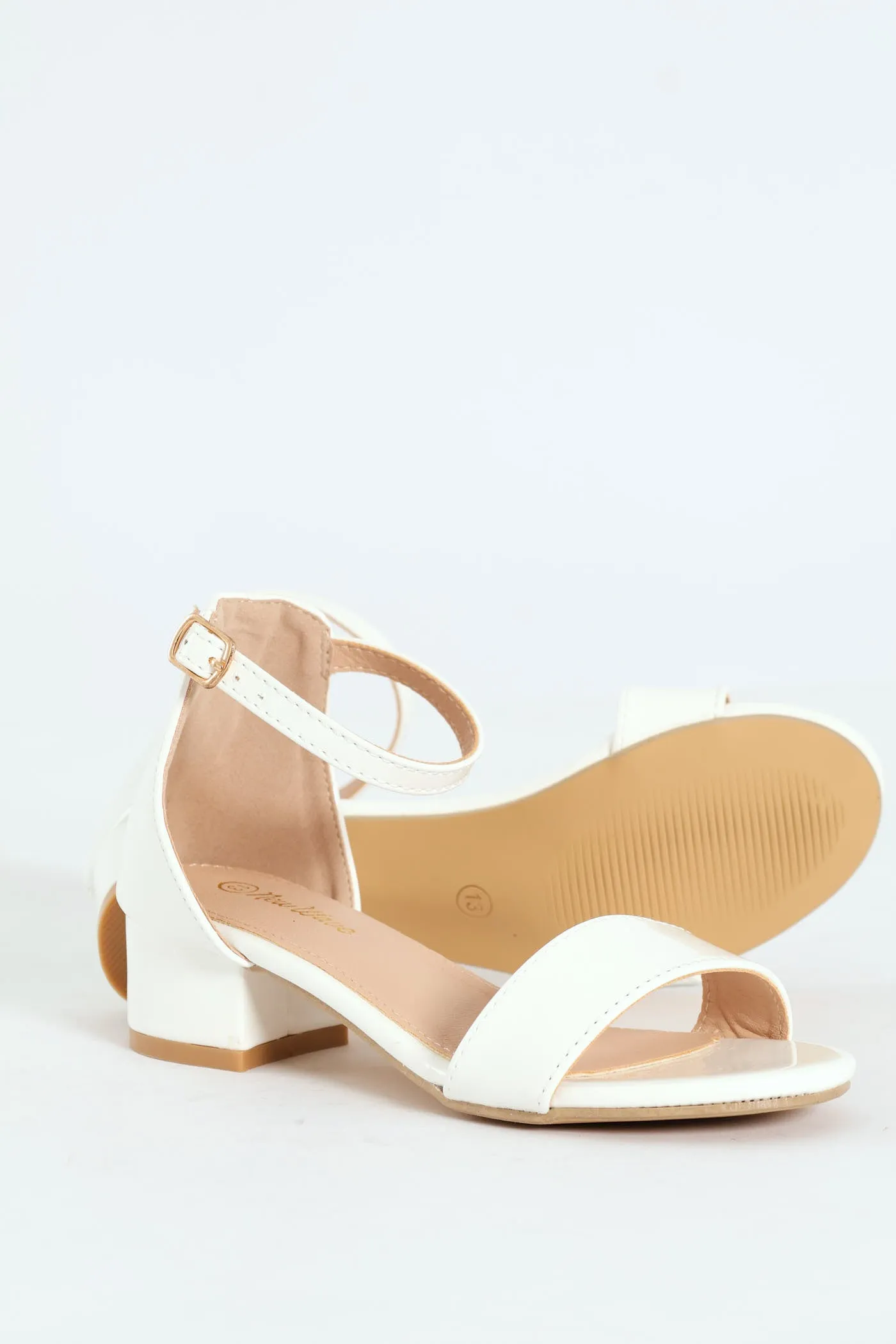 Girls Heeled Sandal - White sold by Edgars product image thumbnail 4
