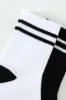 2 Pack Stripe Crew Socks - White/Black sold by Edgars