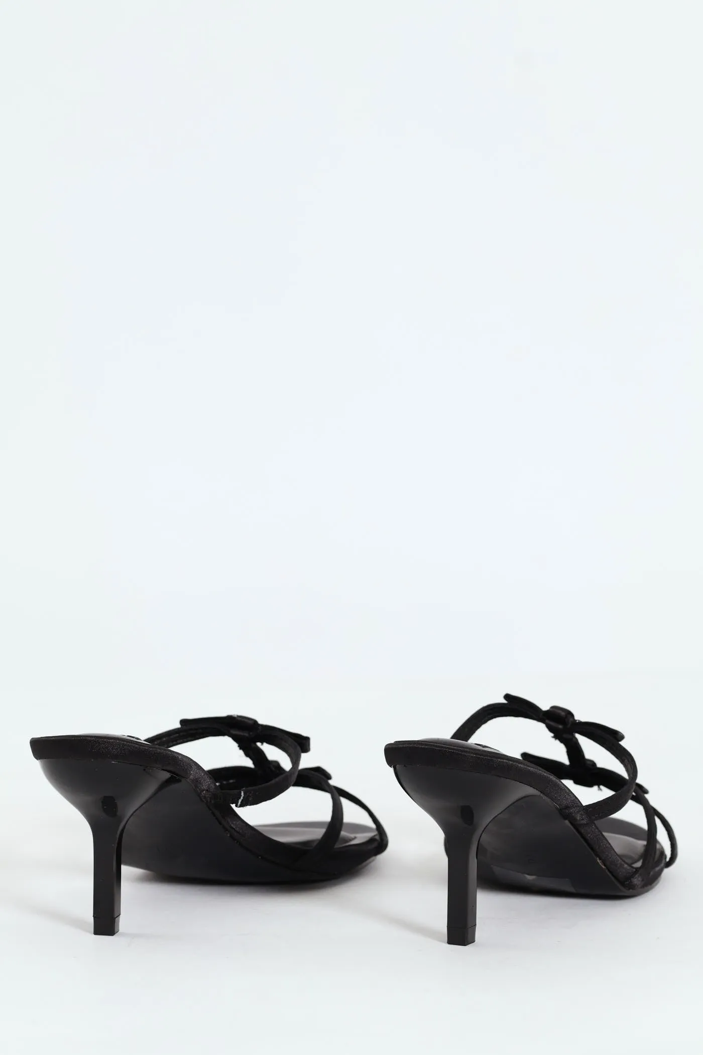 Dainty Bow Detail Kitten Heel Sandal - Black sold by Edgars product image thumbnail 2