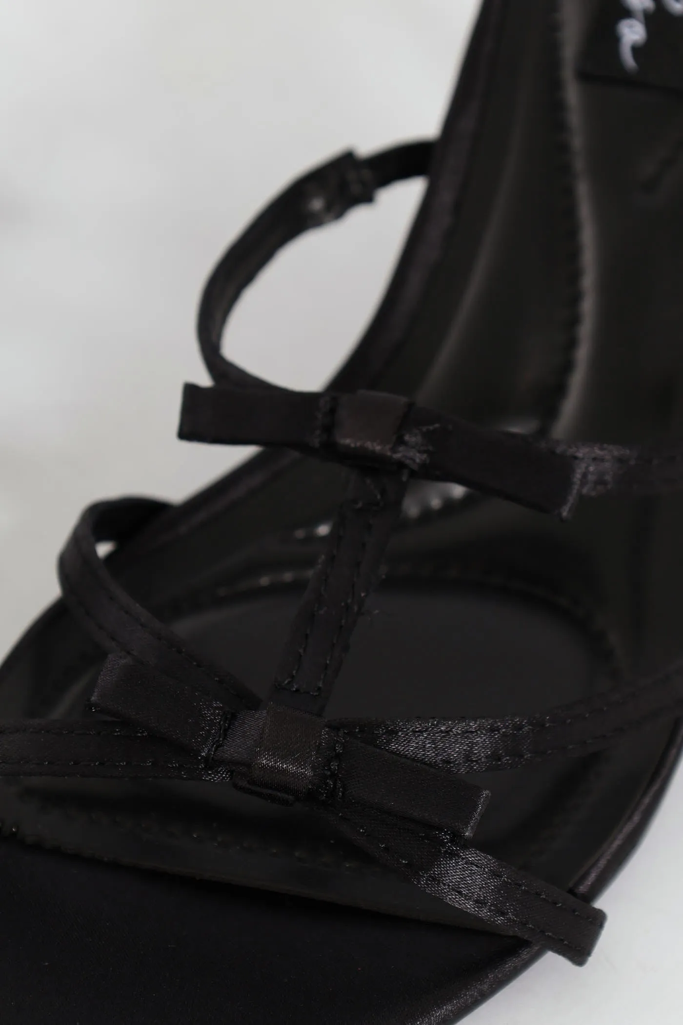 Dainty Bow Detail Kitten Heel Sandal - Black sold by Edgars product image thumbnail 5