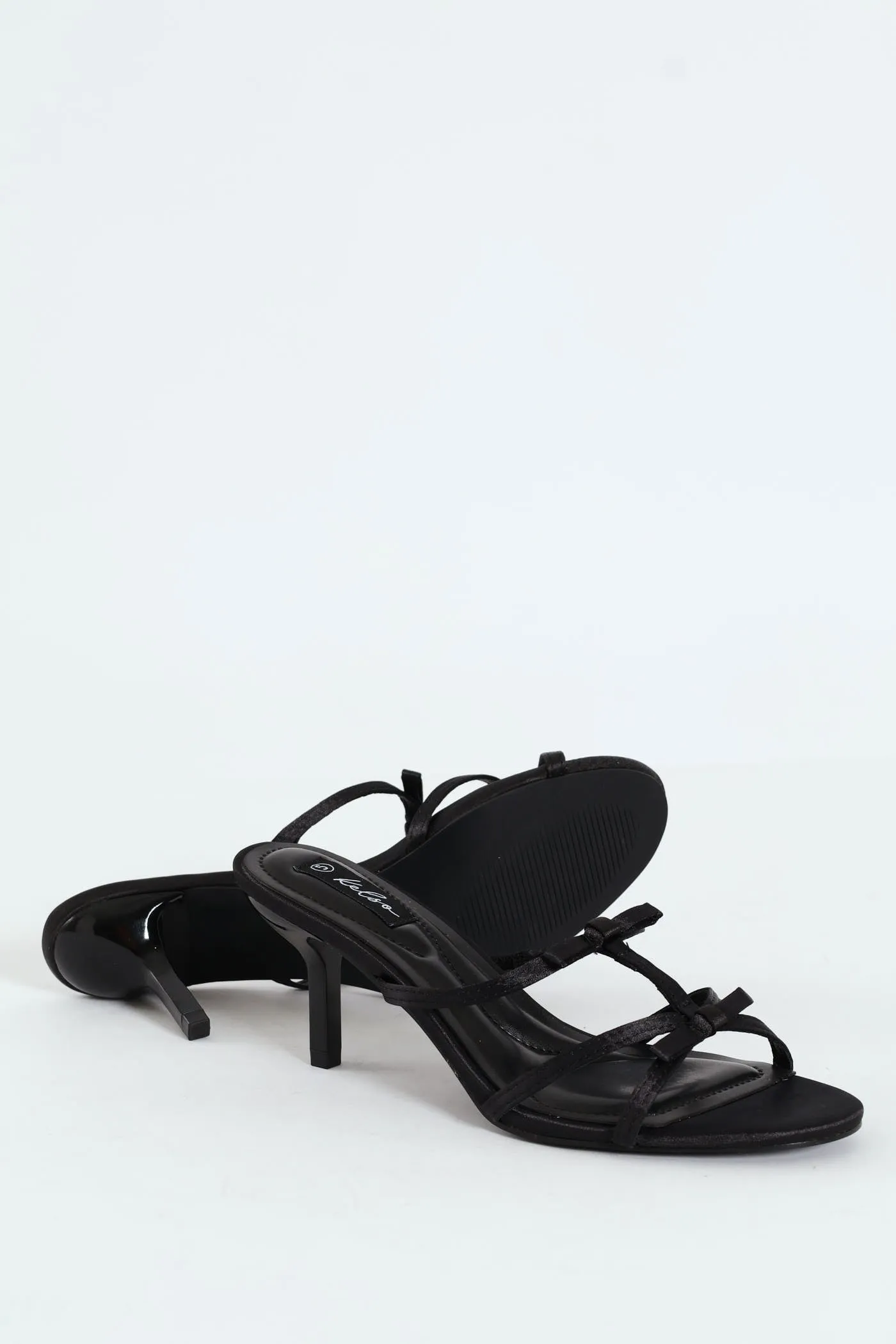 Dainty Bow Detail Kitten Heel Sandal - Black sold by Edgars product image thumbnail 4
