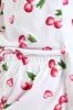 Cherry Hearts Button Through & Knit Short Set - White sold by Edgars