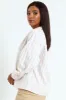 V-Neck Collared Striped Shirt - Beige/Black sold by Edgars 