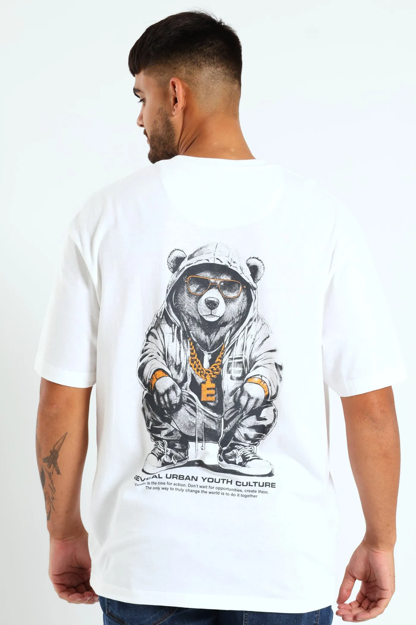 Over Sized Printed Tee - White sold by Edgars product image thumbnail 2