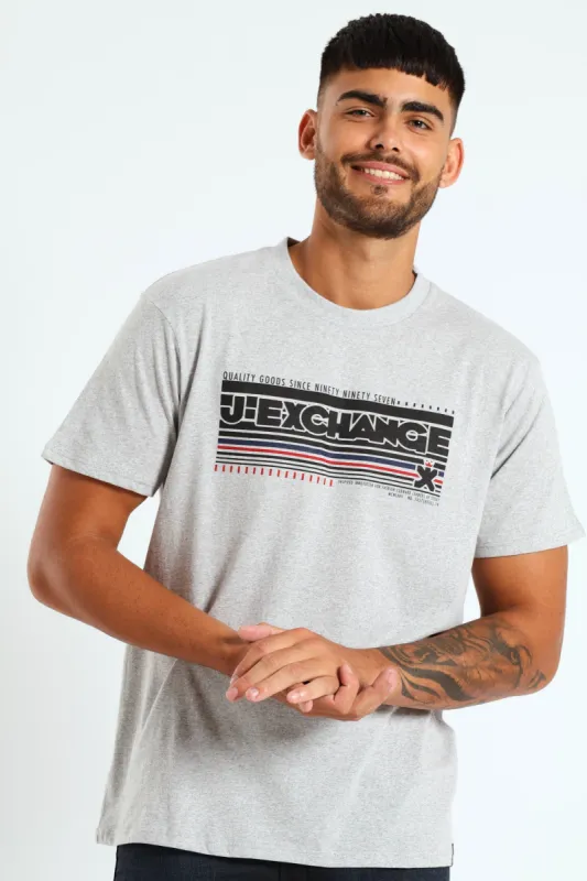 Printed Tee - Grey Melange sold by Edgars 