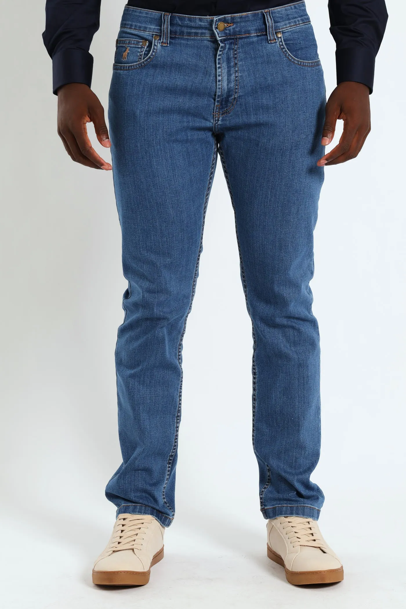 Simon Straight Leg Jean - Stonewash sold by Edgars