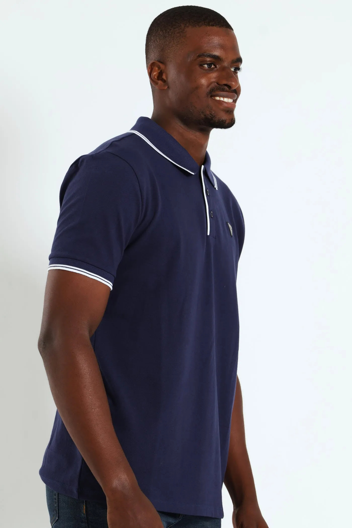 Tipped Polo Golfer - Navy sold by Edgars product image thumbnail 2