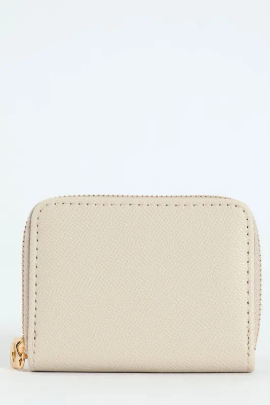 Small Zip Around Purse - Light Grey sold by Edgars
