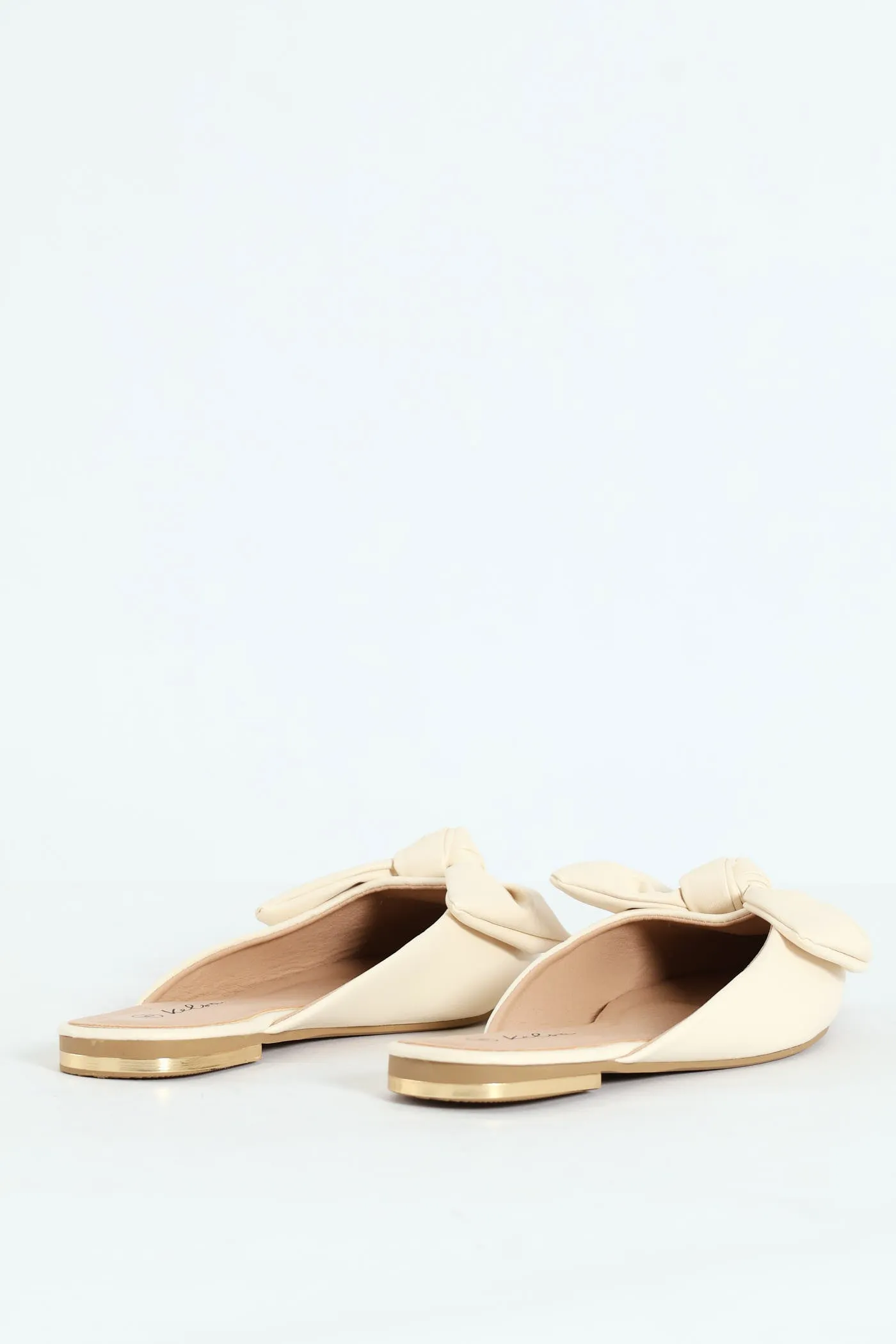 Soft Big Bow Push In Mule - Stone sold by Edgars product image thumbnail 4