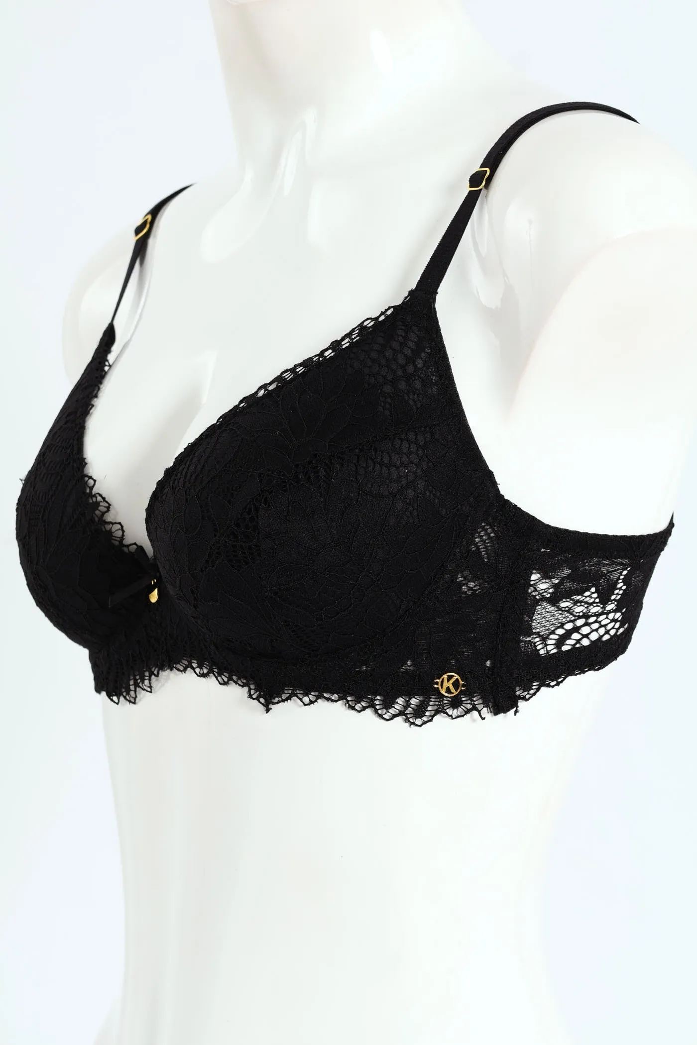 Single Galloon Lace T-Shirt Bra - Black sold by Edgars product image thumbnail 2