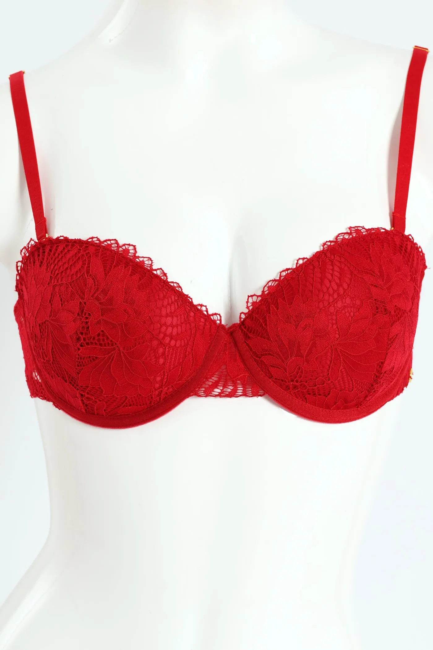 2 Pack Galloon Lace Multiway Bra - Red/Black sold by Edgars