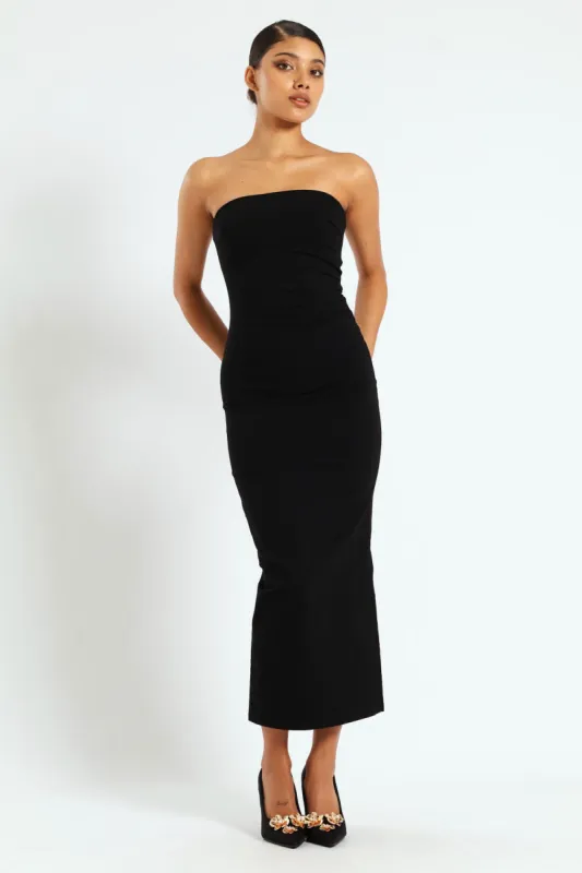 Dawson Strapless Dress - Black sold by Edgars