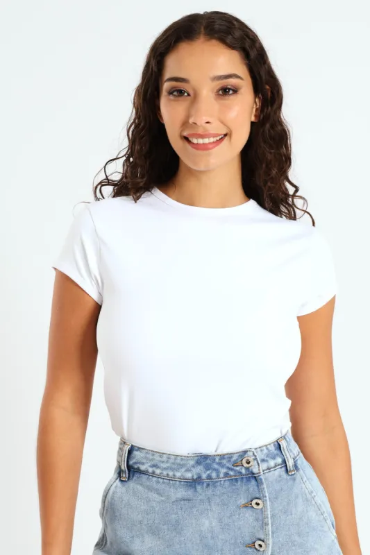 Skin Tight Basic Tee - White sold by Edgars