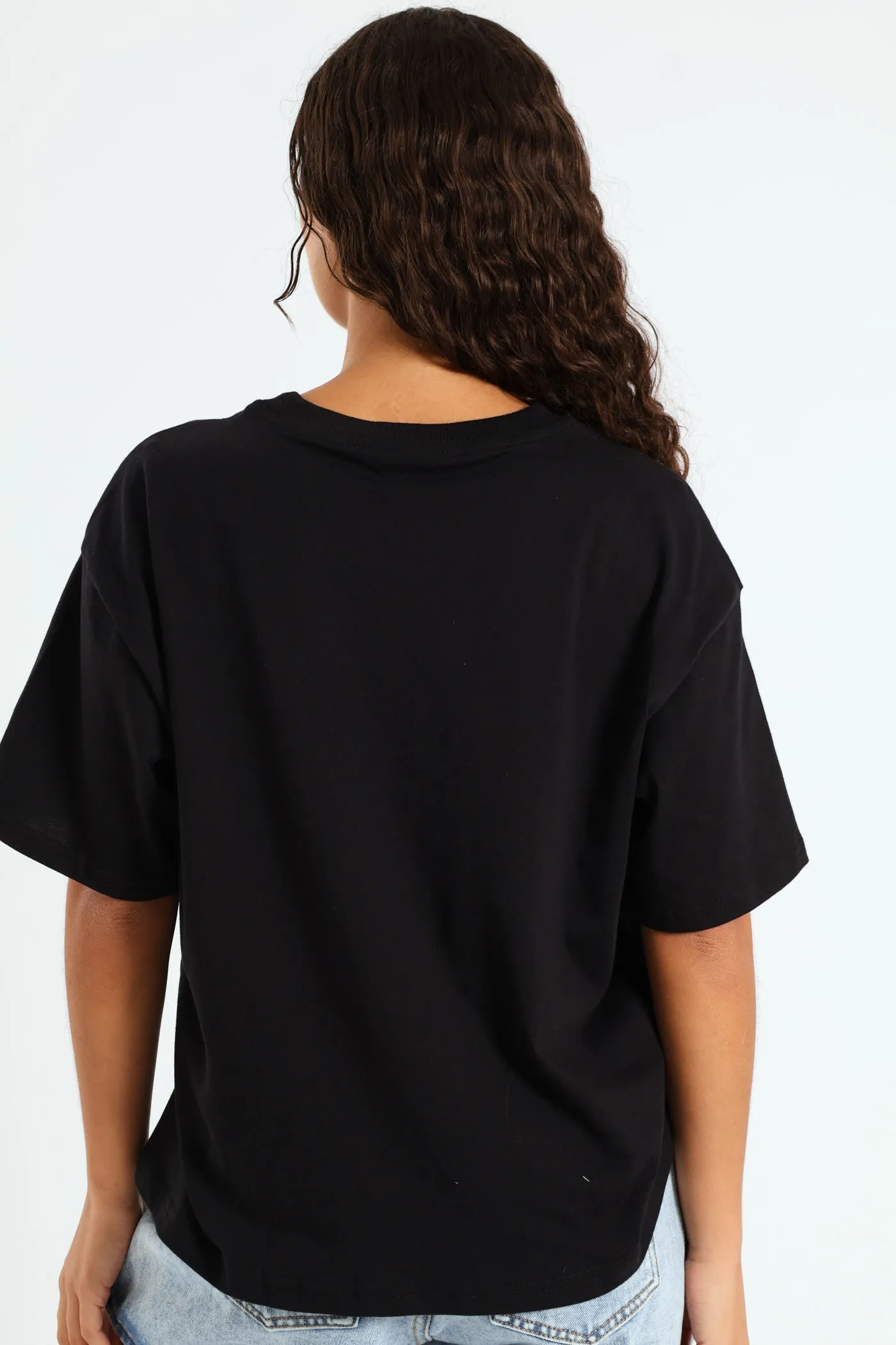 Oversized Bow Printed Tee - Black sold by Edgars product image thumbnail 3