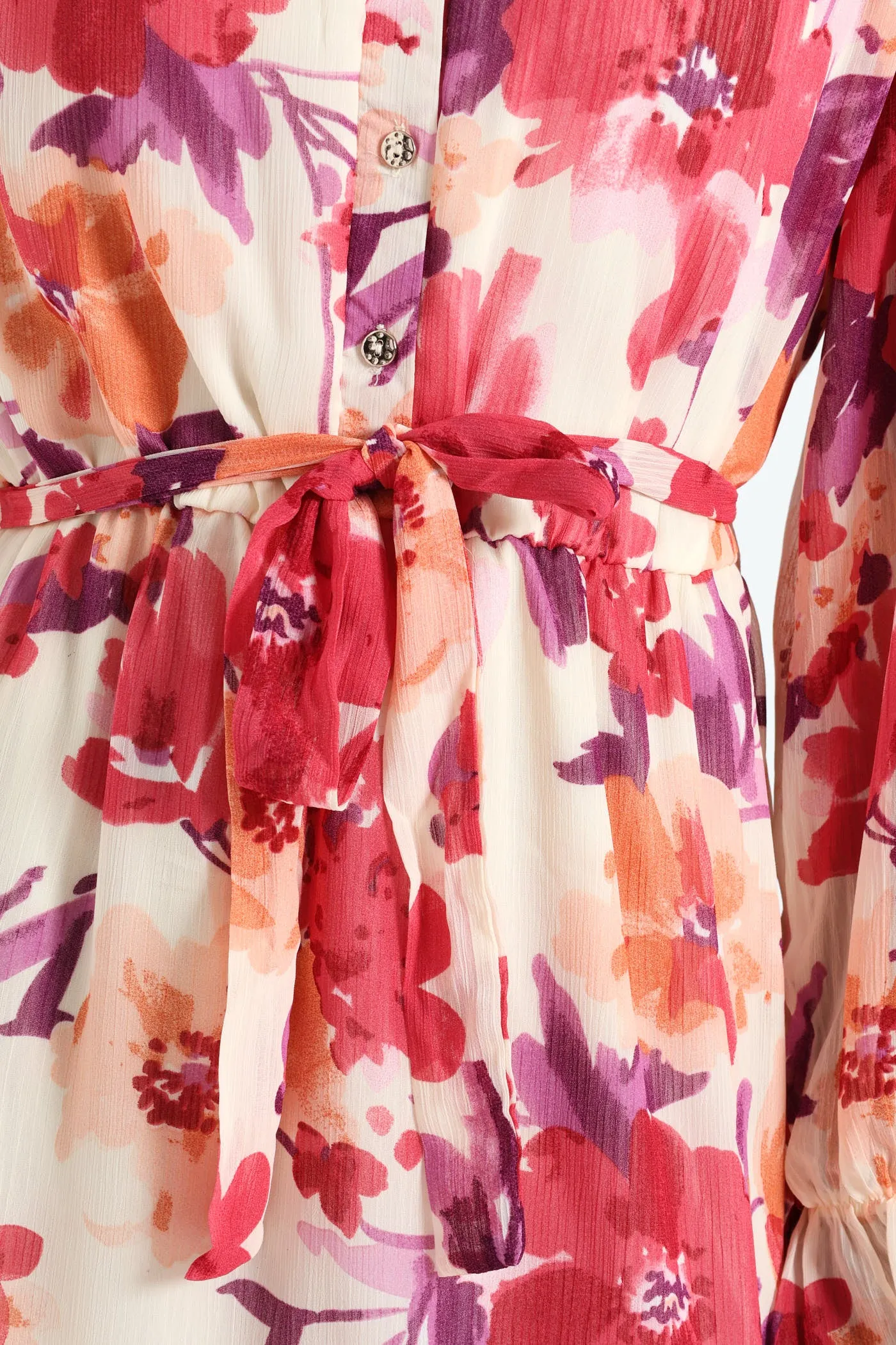 Button Through Frill Hem Tea Dress - Cream sold by Edgars product image thumbnail 5