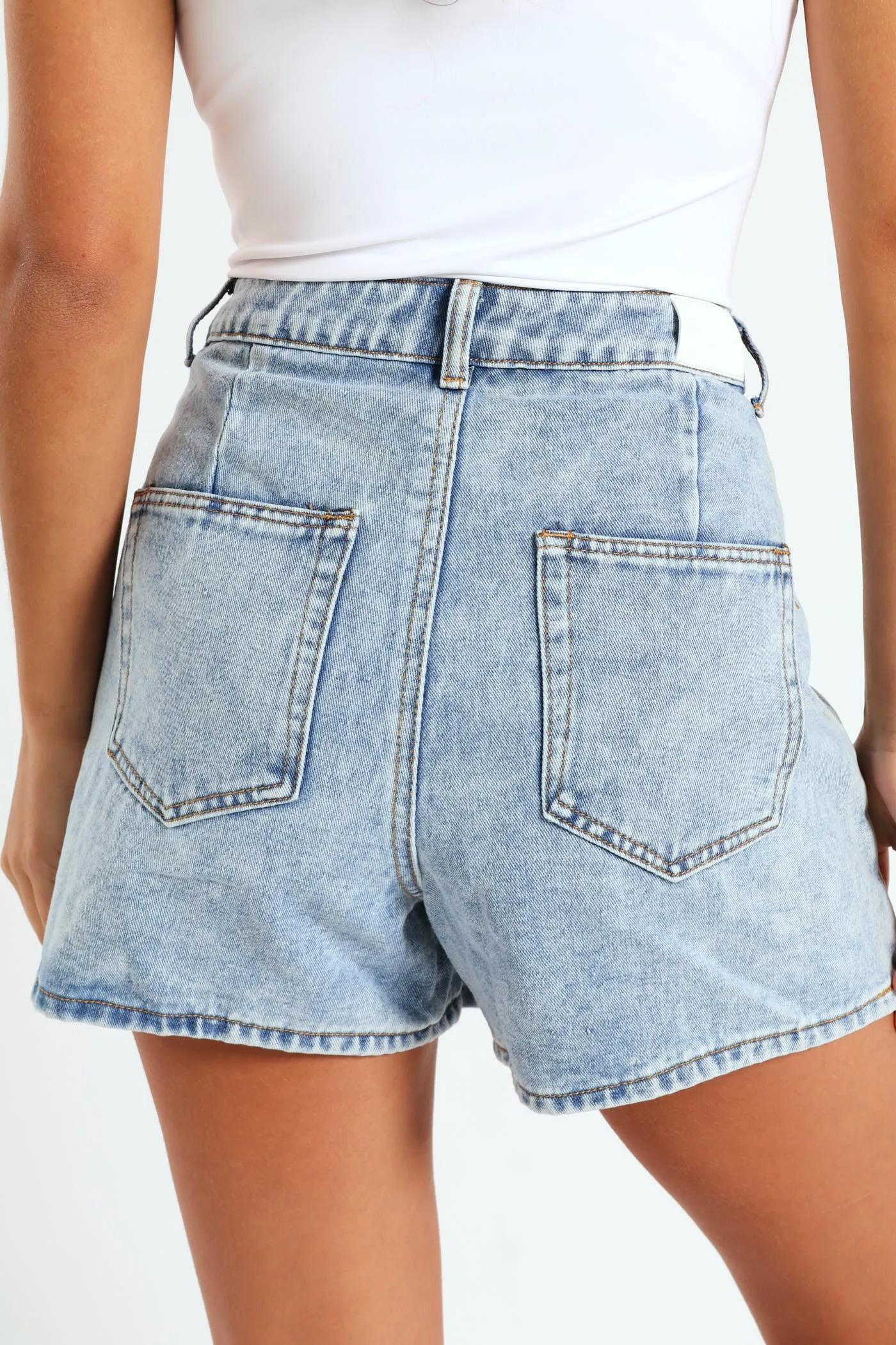 Button Detail Skort - Mid Blue sold by Edgars product image thumbnail 4