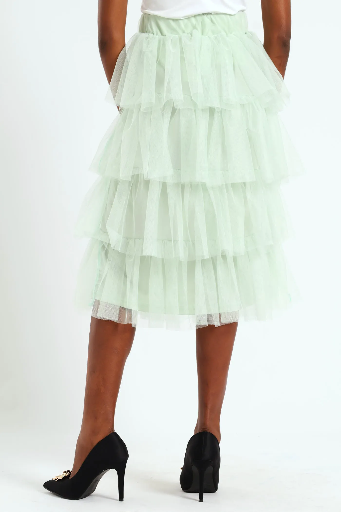Rara Tiered Midi Skirt - Mint sold by Edgars product image thumbnail 3