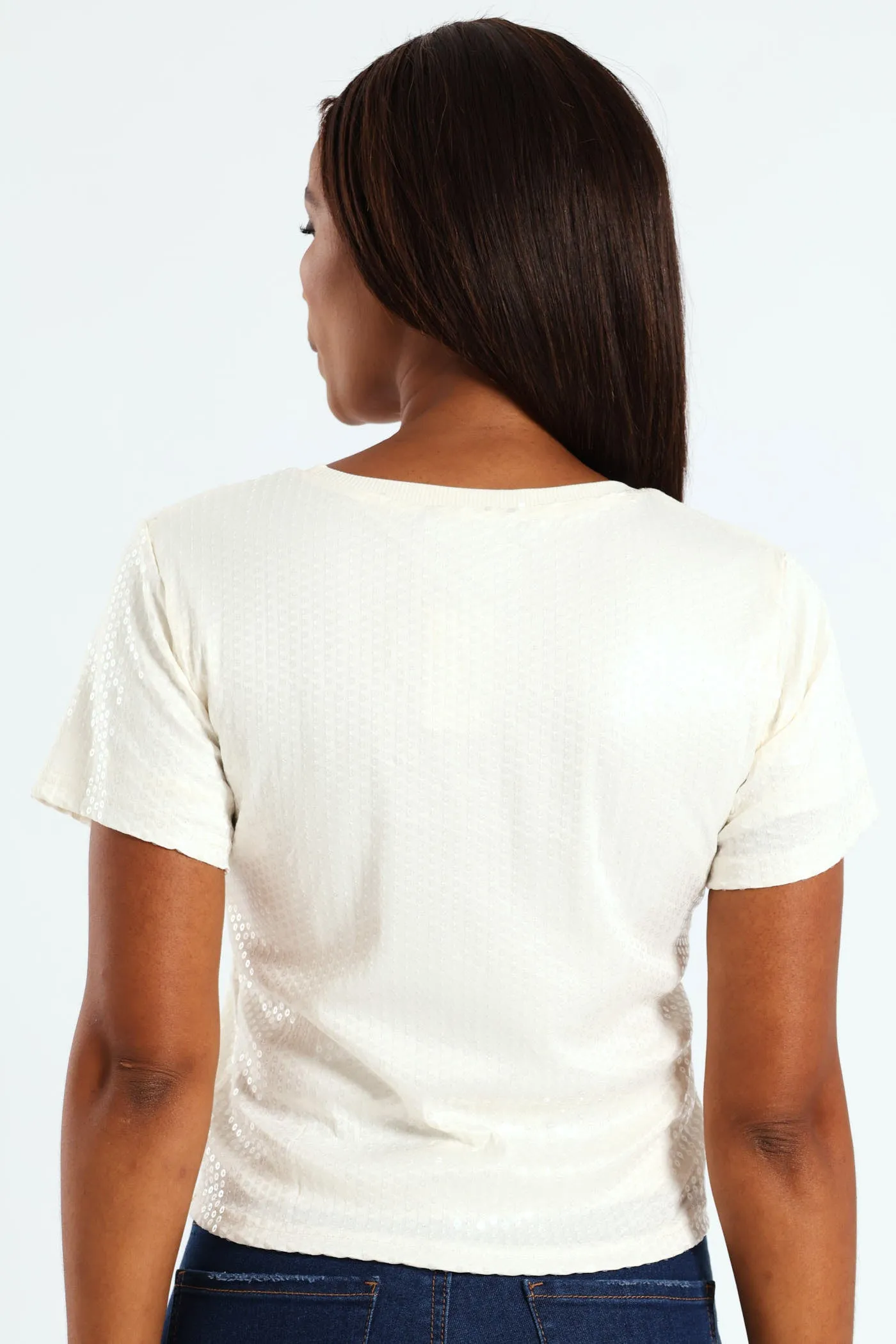 Sequin Blouse - Cream sold by Edgars product image thumbnail 3