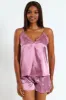 Lace Trim Cami & Short Set - Purple sold by Edgars