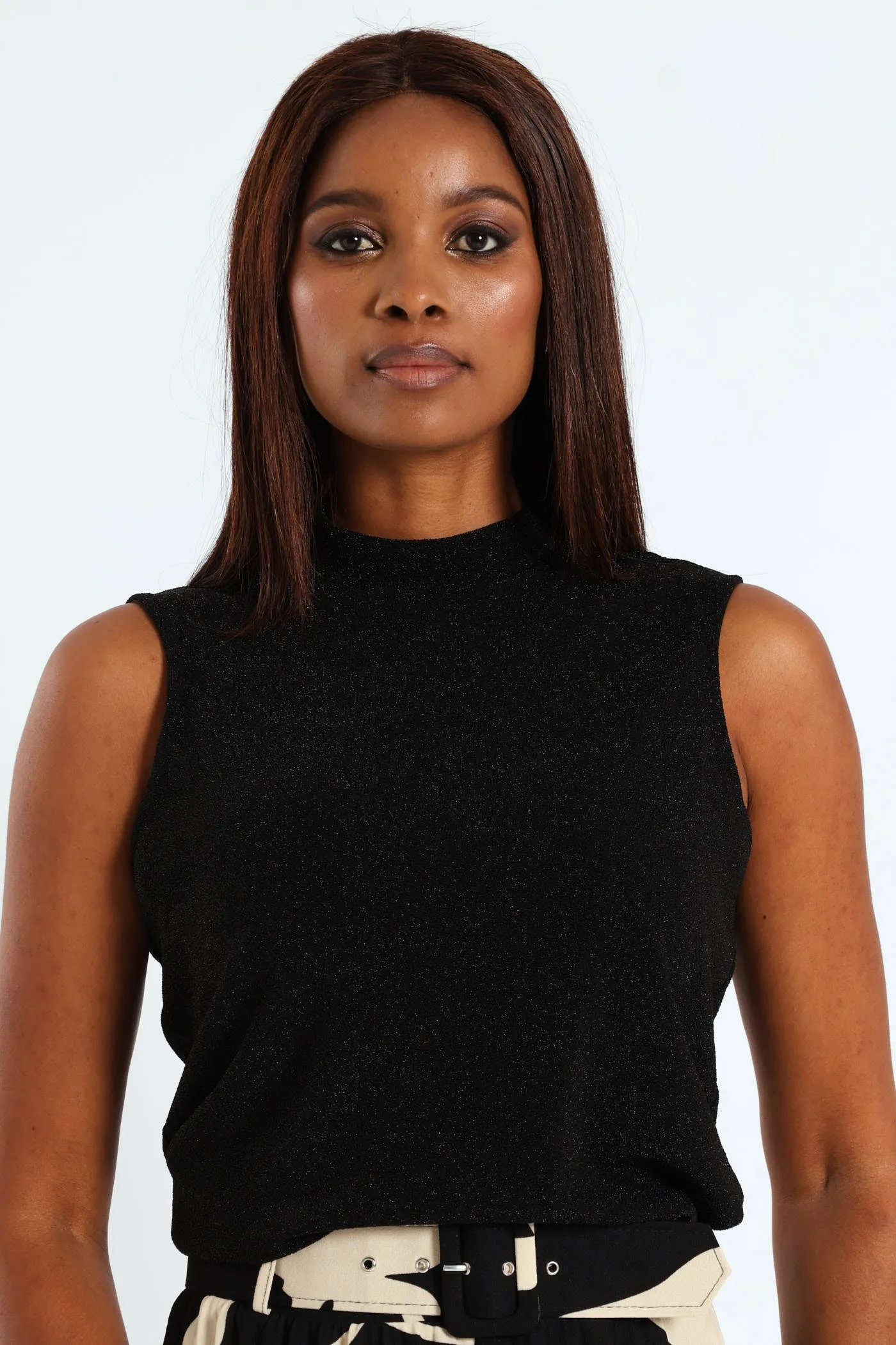 Turtleneck Tank Top - Black sold by Edgars