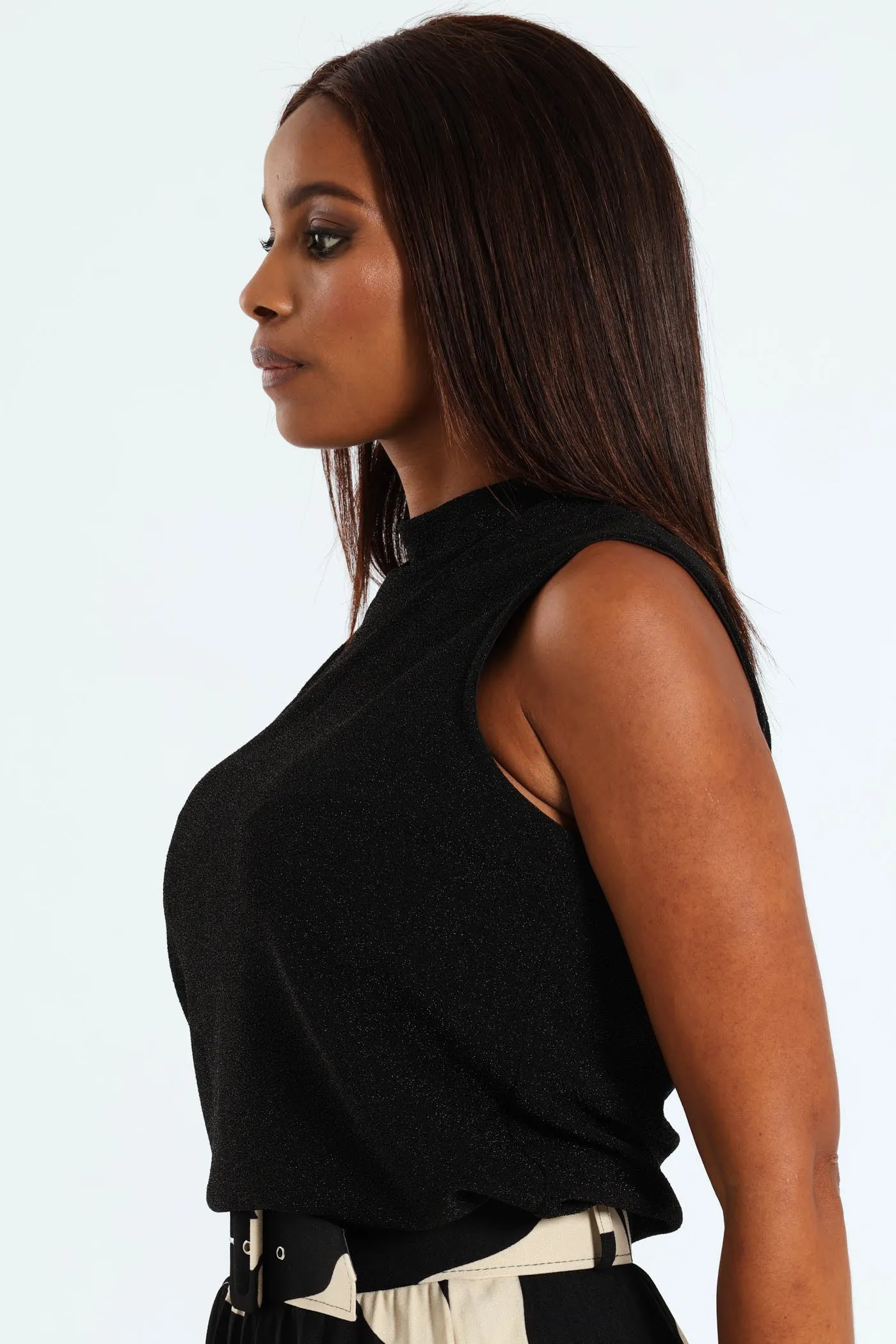 Turtleneck Tank Top - Black sold by Edgars product image thumbnail 2