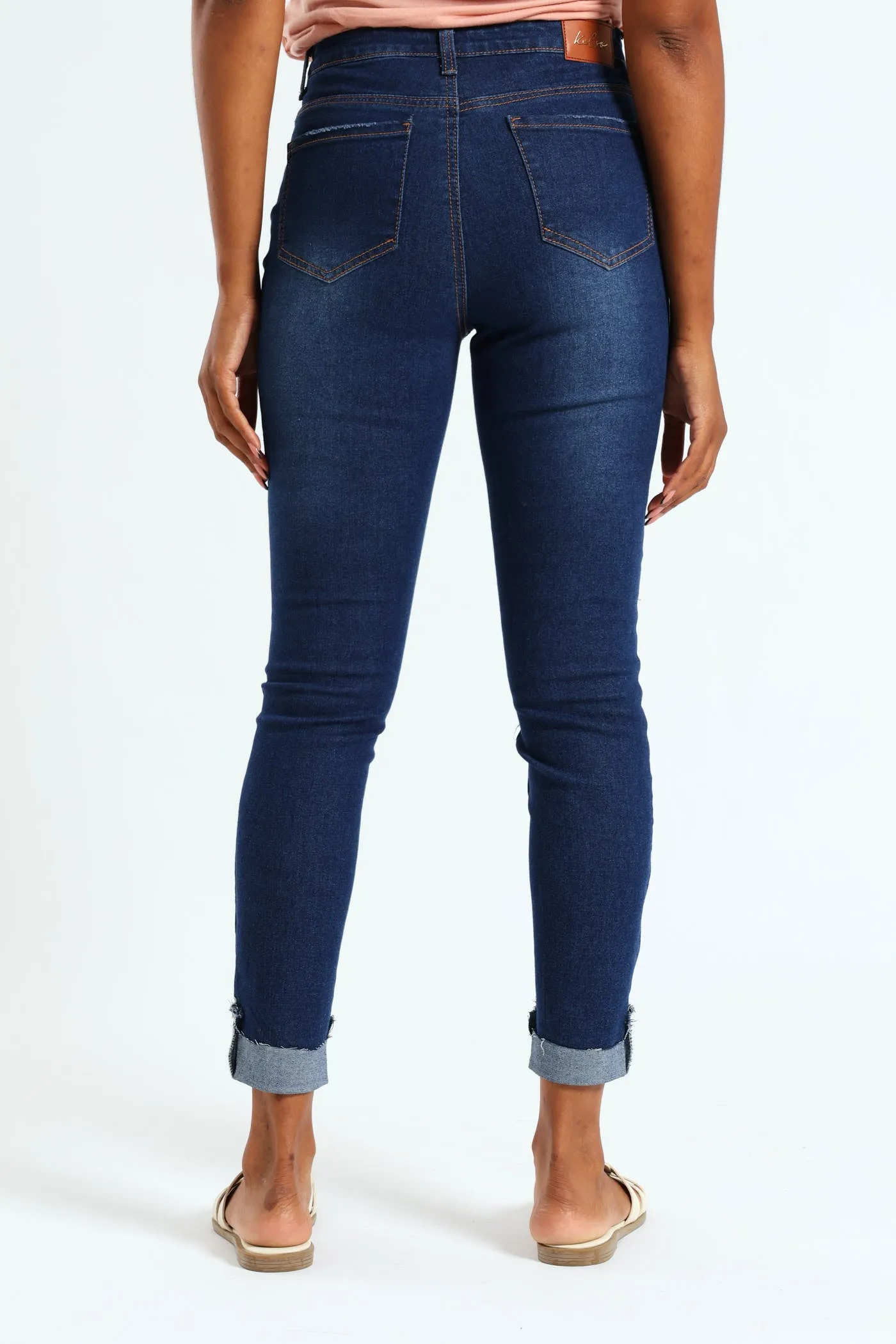 Turn Up Skinny Jean - Dark Wash Ink sold by Edgars product image thumbnail 3