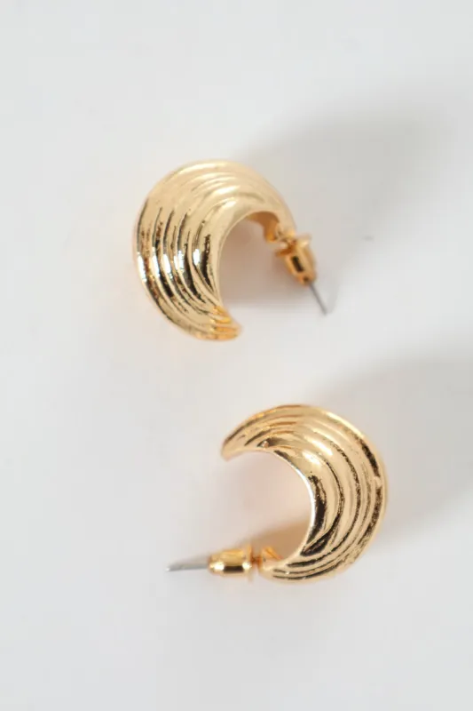 Rigid Small Hoops - Gold sold by Edgars