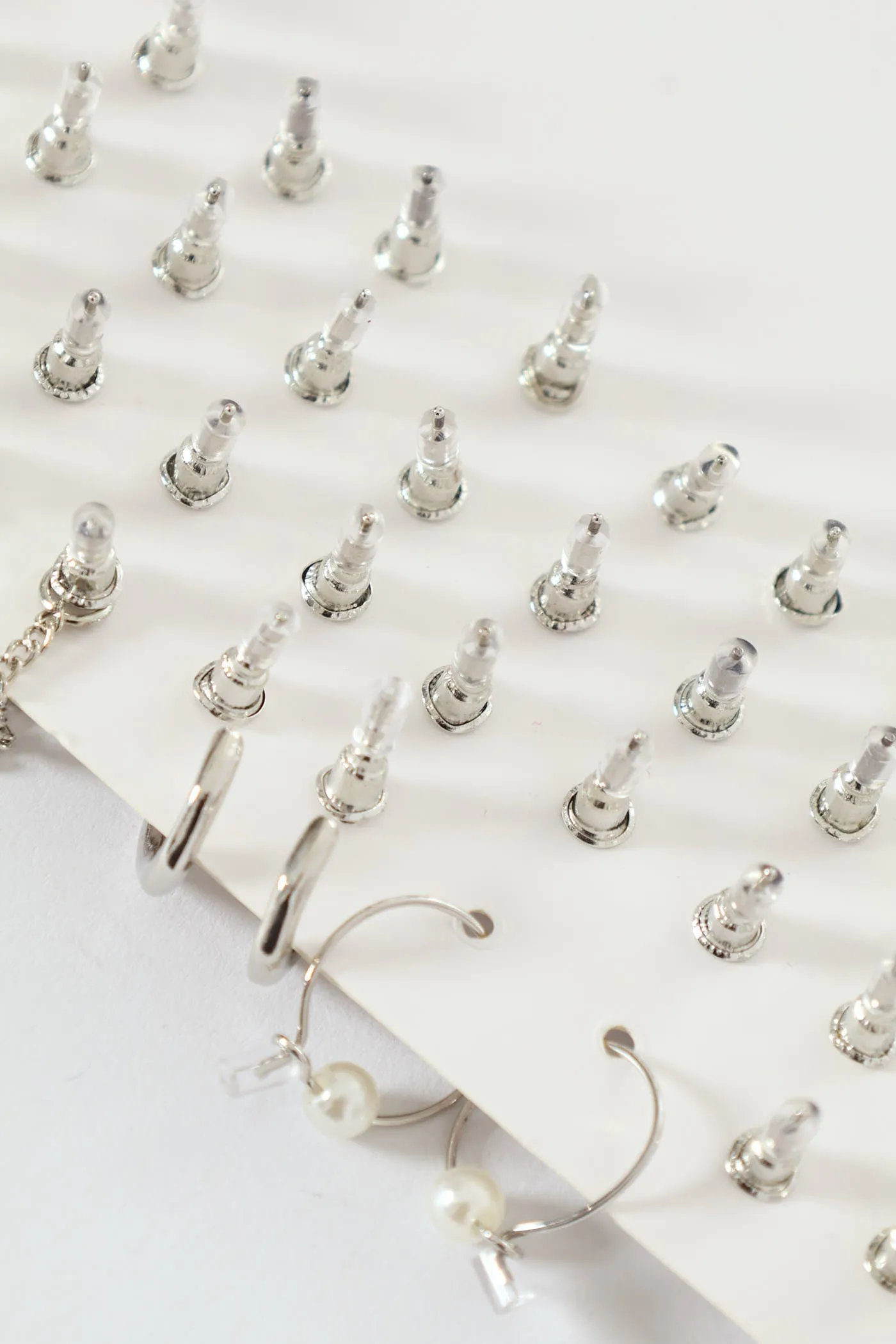 20 Pack Stud & Hoop Earrings - Silver sold by Edgars product image thumbnail 3