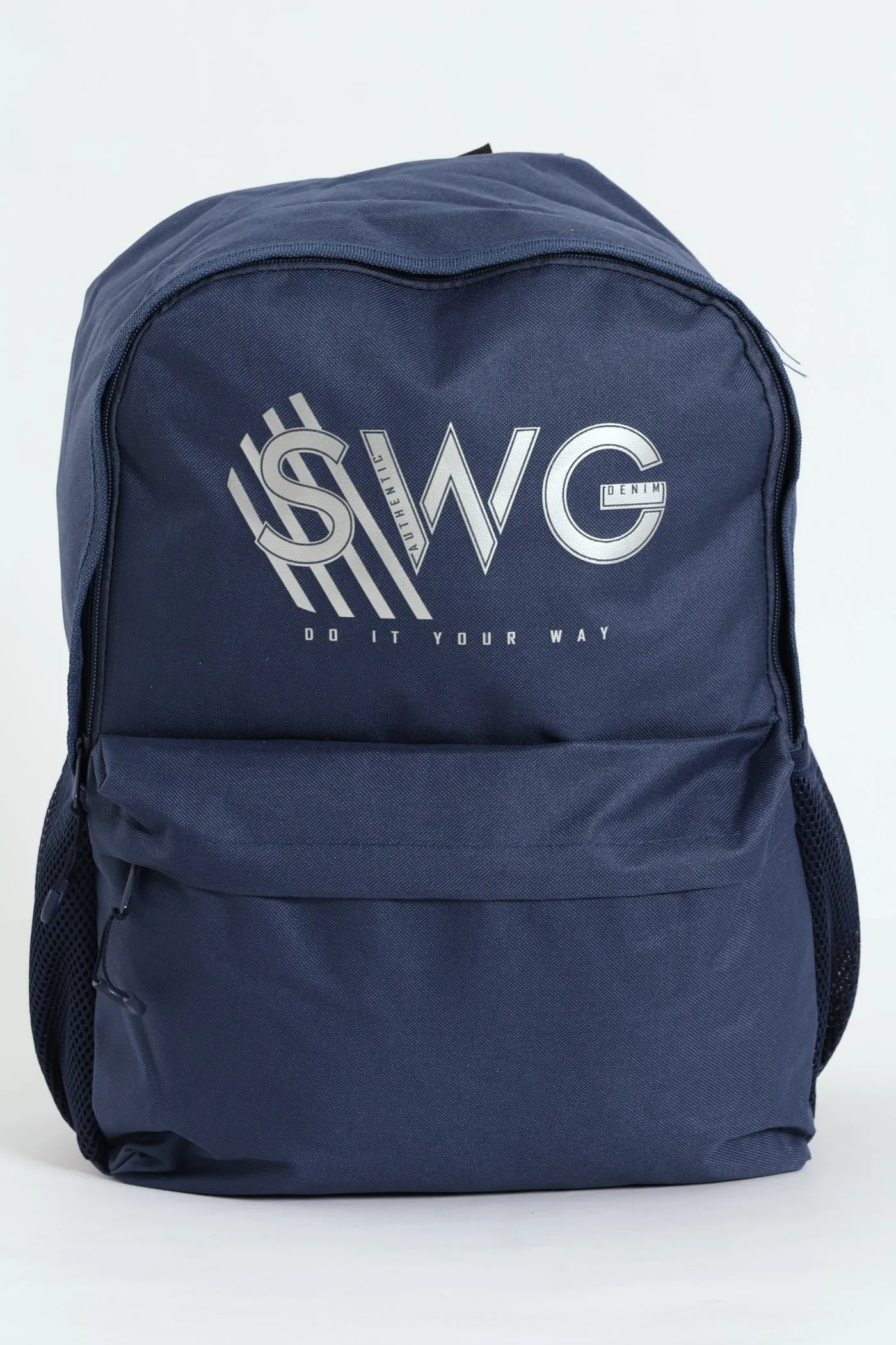 Foil Print Backpack - Navy sold by Edgars